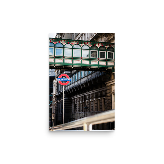Tirage photo de Londres "London Underground Overground" - Londres - The Artistic Way