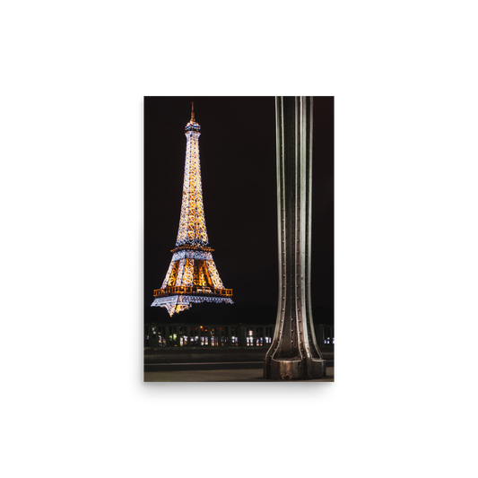 Tirage Photo de Paris "Eiffel Tower from Bir Hakeim at Night" - Paris - The Artistic Way
