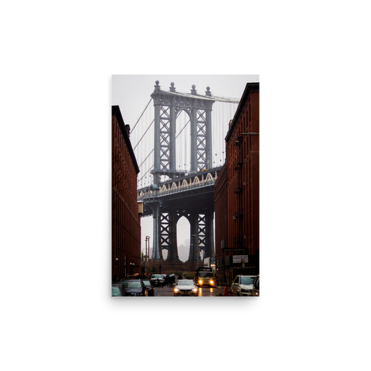 Tirage photo de New York "Rainy Dumbo" - NY - The Artistic Way