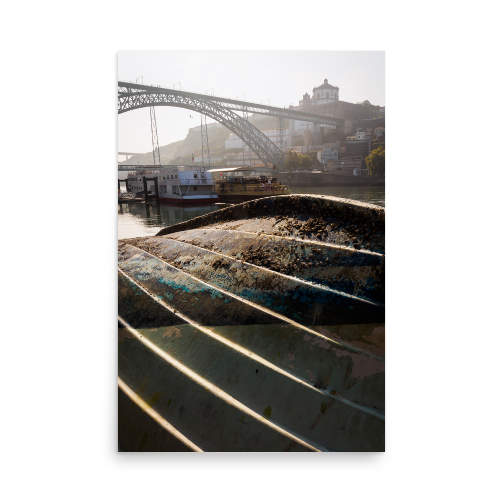 Tirage photo de Porto "Dom Luis I bridge from the banks of the Douro river" - Porto