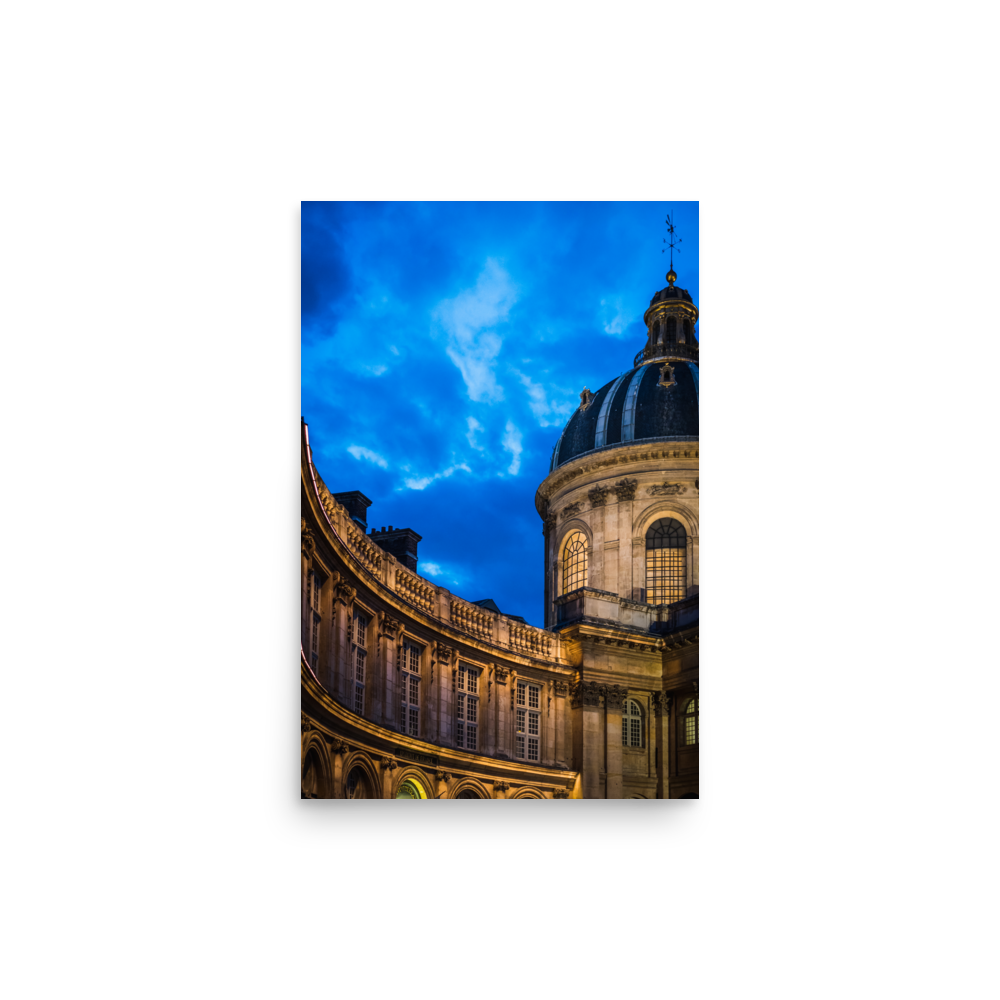 Tirage photo de Paris "Institut de France at Blue Hour" - Paris - The Artistic Way