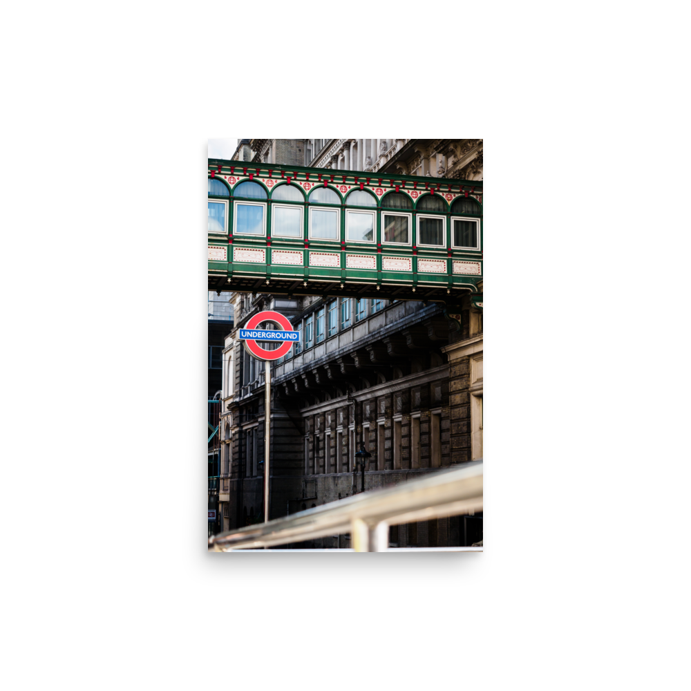 Tirage photo de Londres "London Underground Overground" - Londres - The Artistic Way