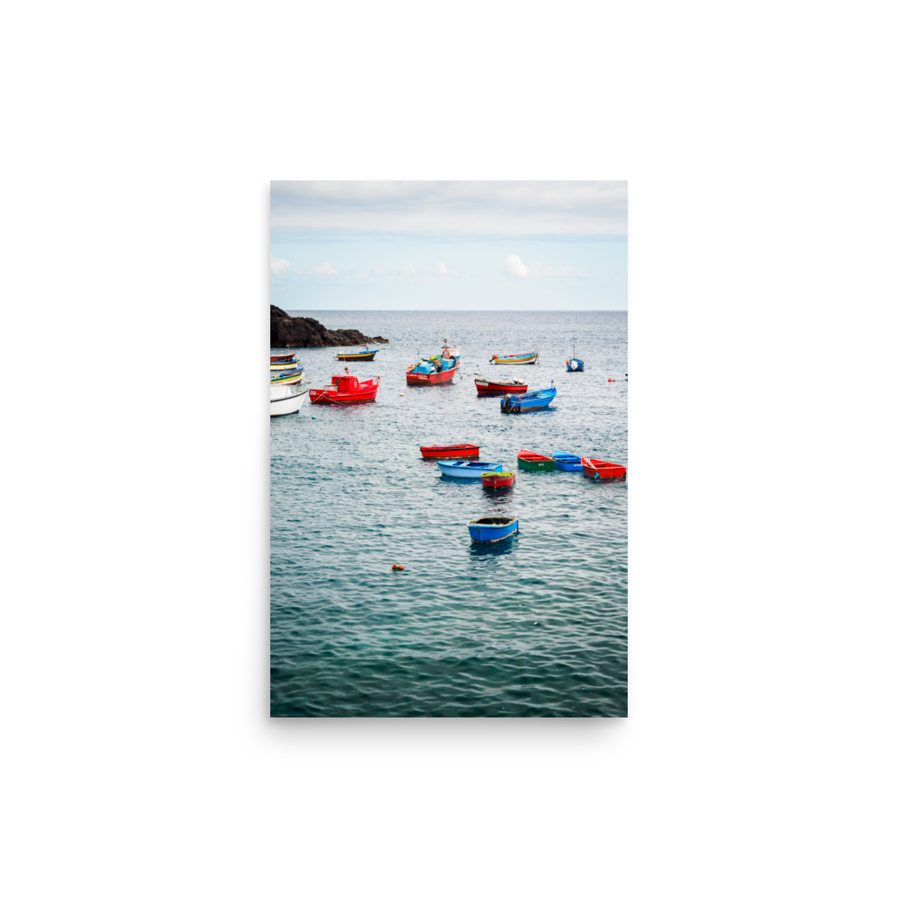 Tirage Photo de Madère "Barques de pêcheurs de Câmara de Lobos" - Madère - The Artistic Way