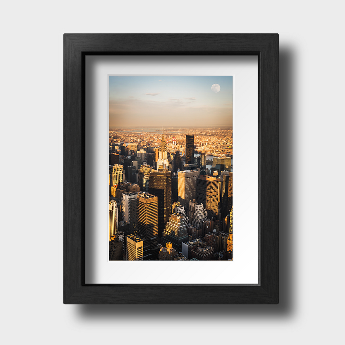 Tirage photo de New York "Aerial Manhattan at sunset" - NY - The Artistic Way