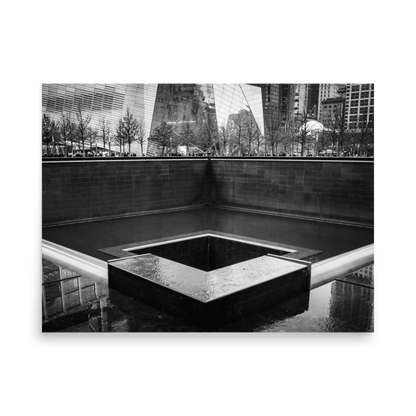 Tirage photo de New York "B&W Ground Zero" - NY - The Artistic Way