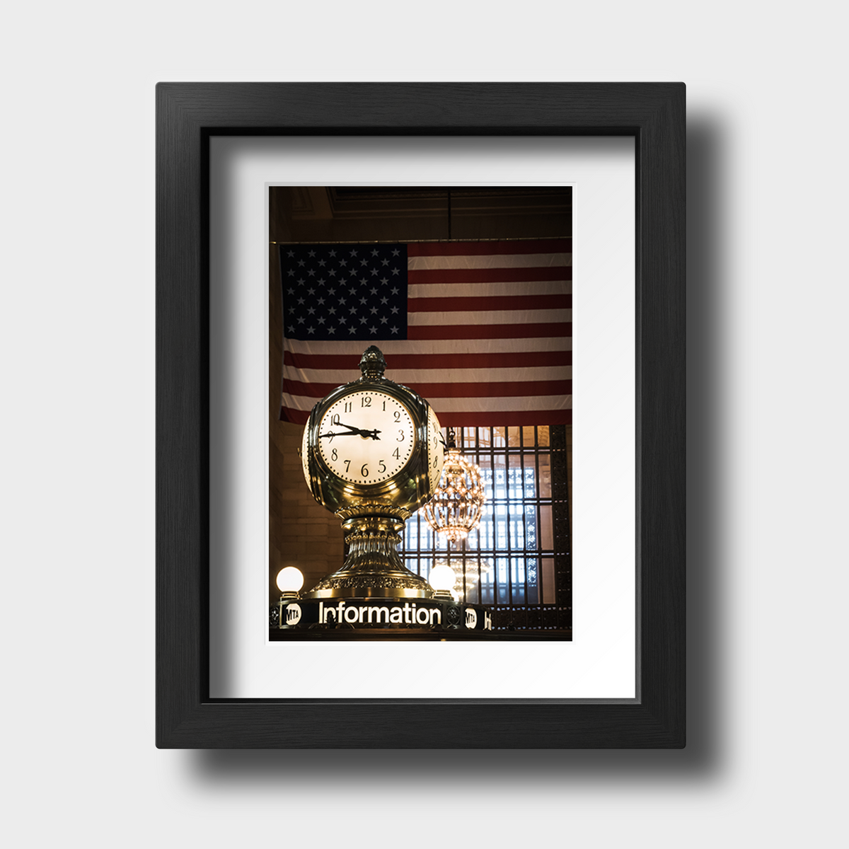 Tirage photo de New York "Information Clock of Grand Central" - NY - The Artistic Way