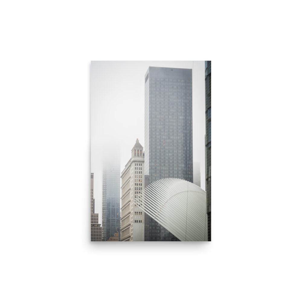 Tirage photo de New York "Misty Wall Street" - NY - The Artistic Way
