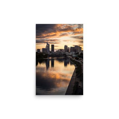 Tirage Photo de Paris "Golden sky over the city" - Paris - The Artistic Way