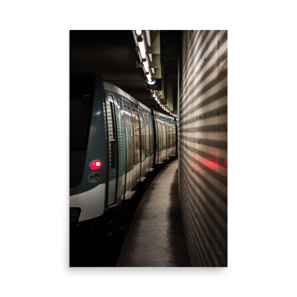 Tirage photo de Paris "Modern Parisian Metro" - Paris - The Artistic Way