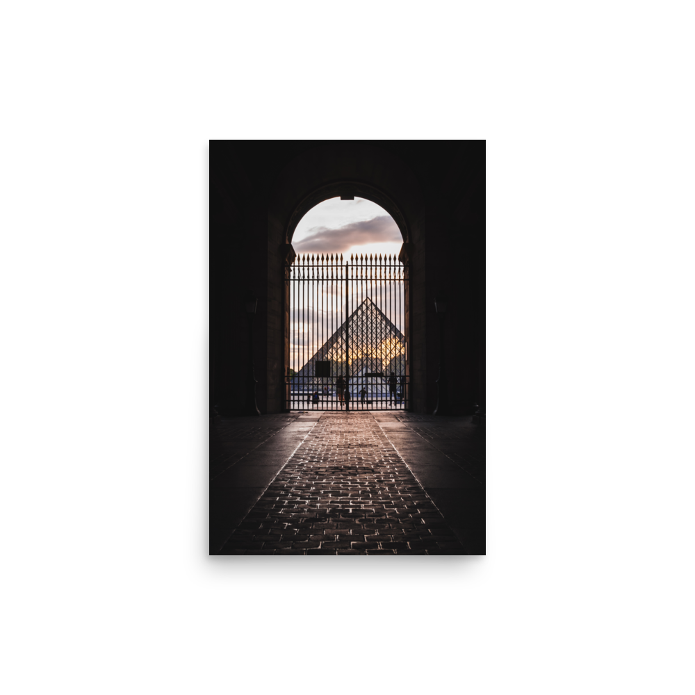 Tirage Photo de Paris "Way to the Sunset at the Louvre Museum" - Paris - The Artistic Way