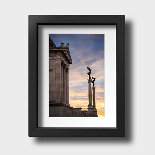 Tirage Photo de Rome "Sunset over the Vittorio Emanuele II monument" - Rome - The Artistic Way