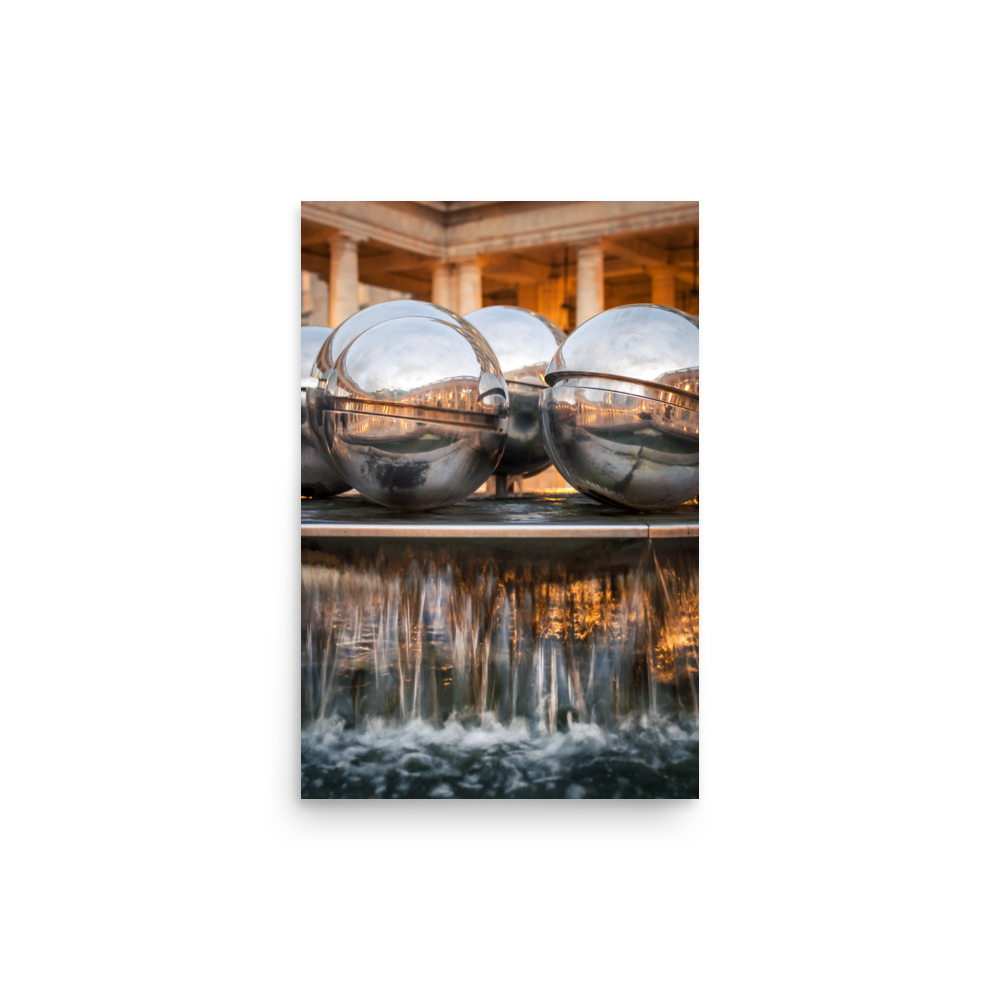 Tirage photo de Paris "Fountain Balls of the Palais Royal" - Paris - The Artistic Way
