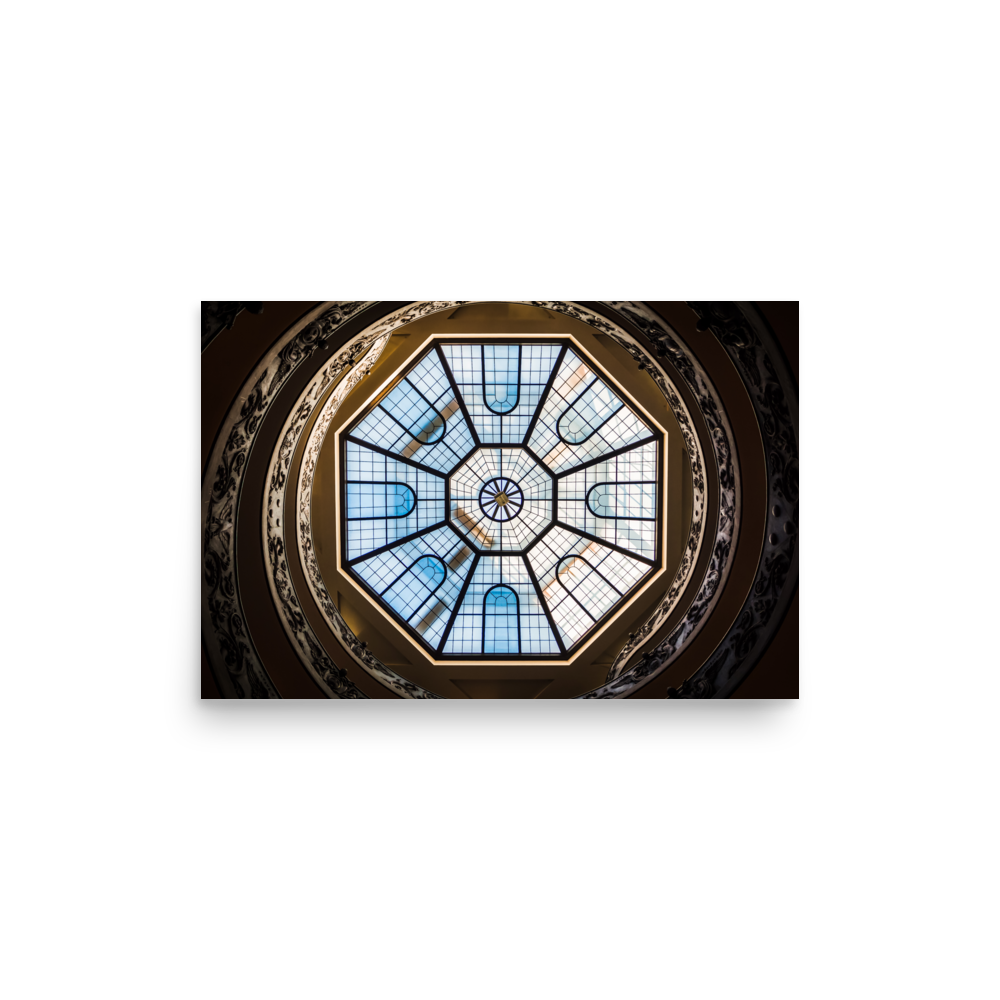 Tirage photo de Rome "Vatican Spiral Stairs" - Rome - The Artistic Way