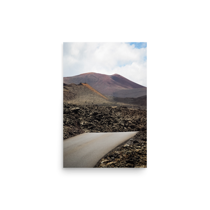 Tirage photo de Lanzarote "Road between volcanoes in Lanzarote" - Îles Canaries - The Artistic Way