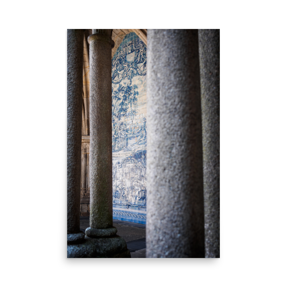 Tirage de Porto - Azulejo of the cathedral - Porto