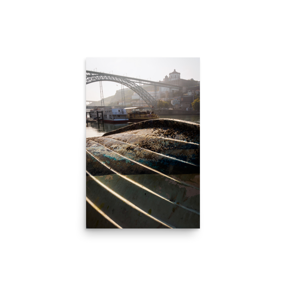 Tirage photo de Porto "Dom Luis I bridge from the banks of the Douro river" - Porto