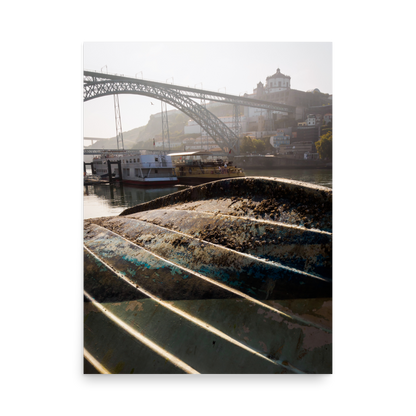 Tirage photo de Porto "Dom Luis I bridge from the banks of the Douro river" - Porto