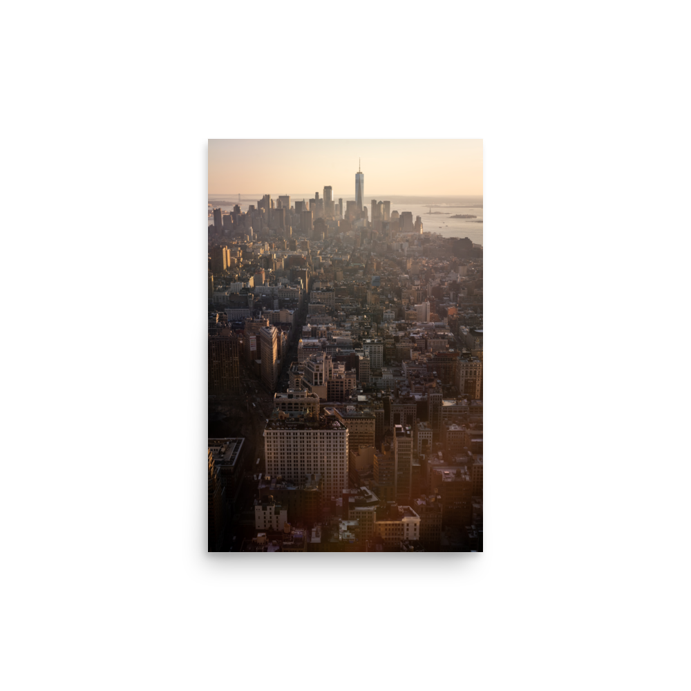 Tirage photo de New York "Big Apple Sunset" - NY - The Artistic Way