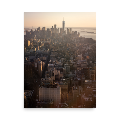 Tirage photo de New York "Big Apple Sunset" - NY - The Artistic Way