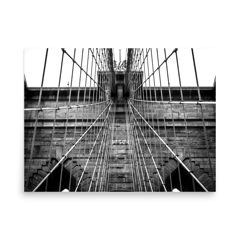 Tirage photo de New York "Brooklyn Bridge 1875" - NY - The Artistic Way